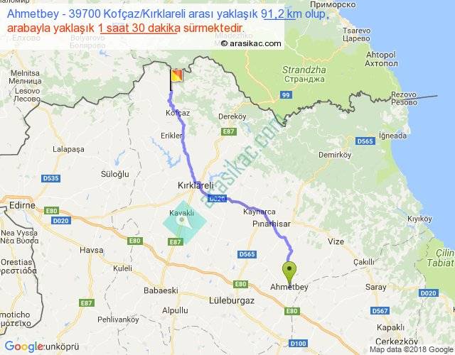 Маршрут царево. Маршрут царево