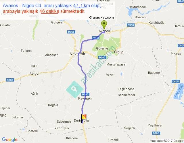 yaz normal cihaz nigde avanos arasi kac km gozdendergi com