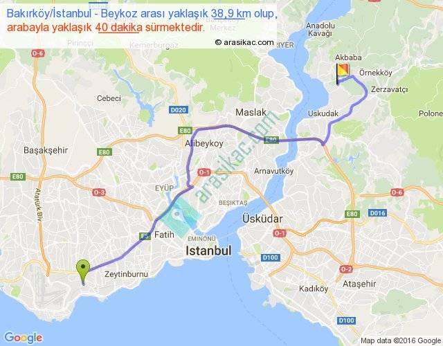 Район бейкоз в стамбуле на карте