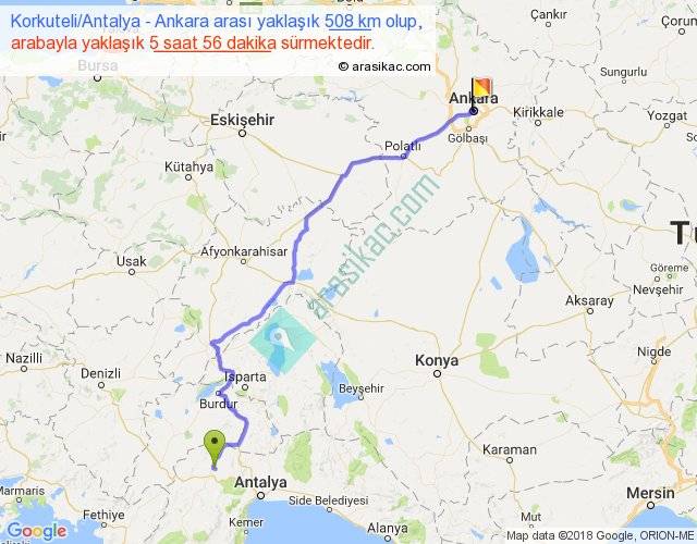 Коркутели анталия